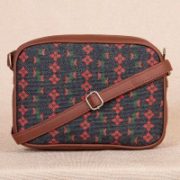 Shobha Niwas Lotus Motif Sling Bag